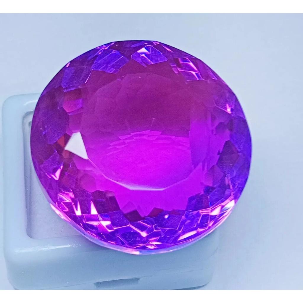 Stunning Natural Tourmaline Big Bi-Color 84.94 Ct Round Certified Gemstone
