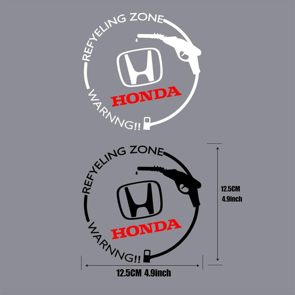 1Pcs Car Fuel Tank Cap Badge Waterproof Sticker Decal Auto Accessories For Honda Mugen Typer ACCORD TX Avancier Airwave Civic FK8