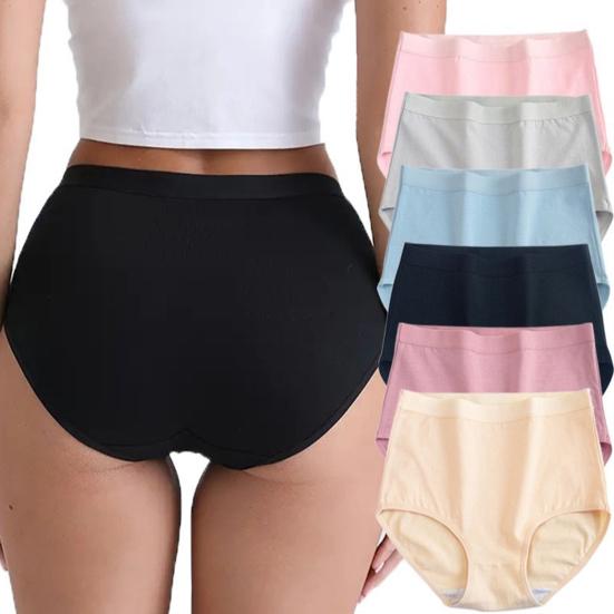 Women'S Cotton Underwear High Waisted Tummy Control Full Coverage Panties
