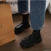 Winter Shoes Black Platform Gothic Boots Women 2023 New Casual Back Zippers Women's Ankle Boots Women's Short Bootties