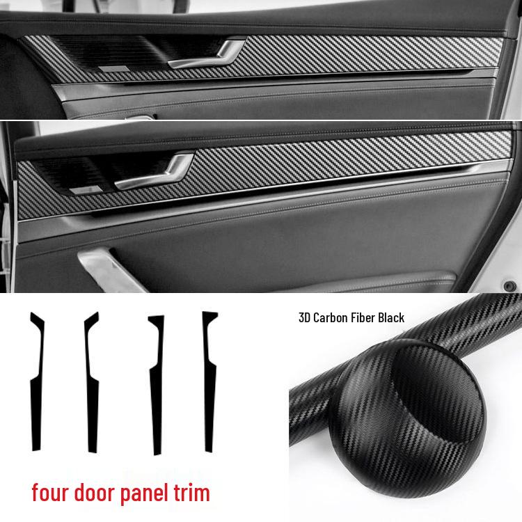 2021 BYD Tang Carbon Fiber Interior Stickers for Console, Gear Lever, and Door Protection.