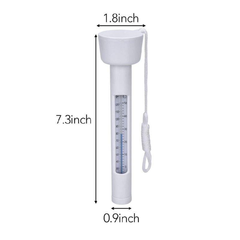 Большой плавающий термометр для бассейна Термометры для воды для открытых и закрытых бассейнов СПА Горячие ванны Рыба для прудов