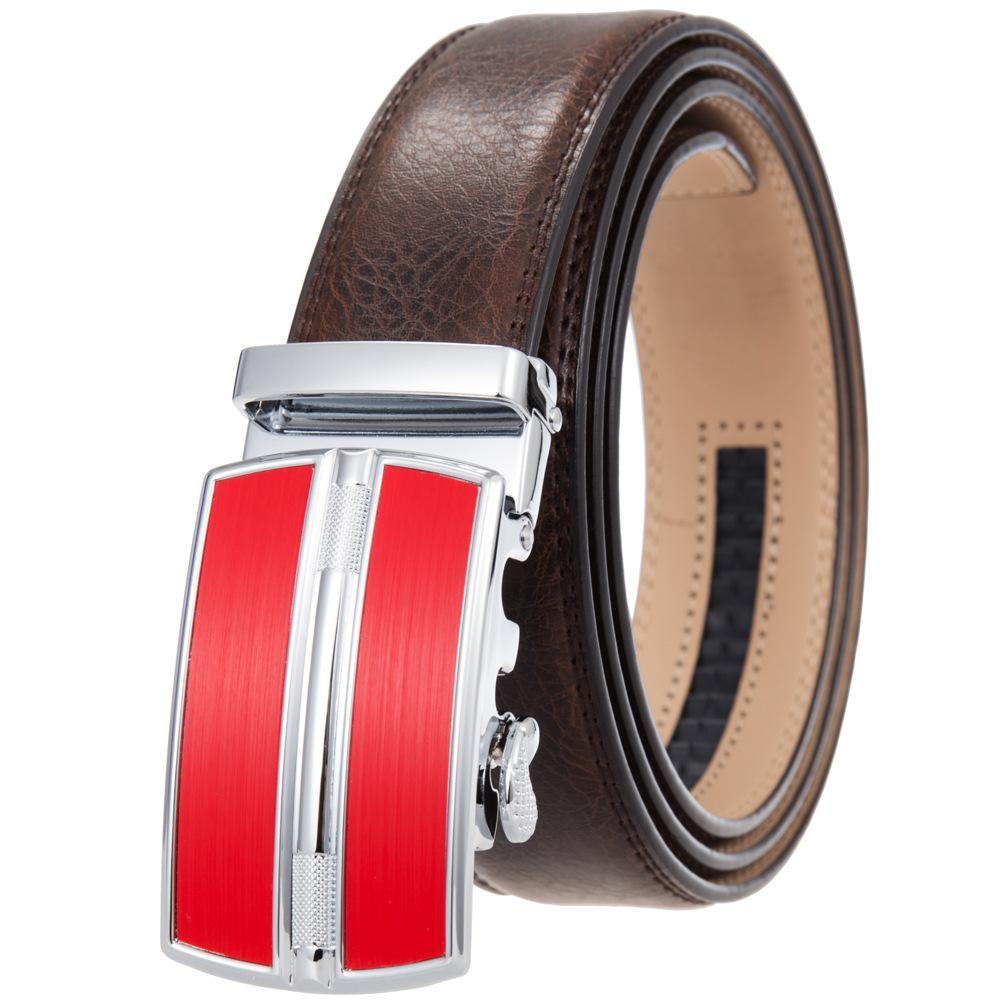 5шт. Ремень с автоматической пряжкой, воловья кожа, ремень, мужской Ly36-0257-1