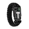 5-in-1 Multifunctional Survival Paracord Bracelet with Compass for Outdoor Travel and Climbing
