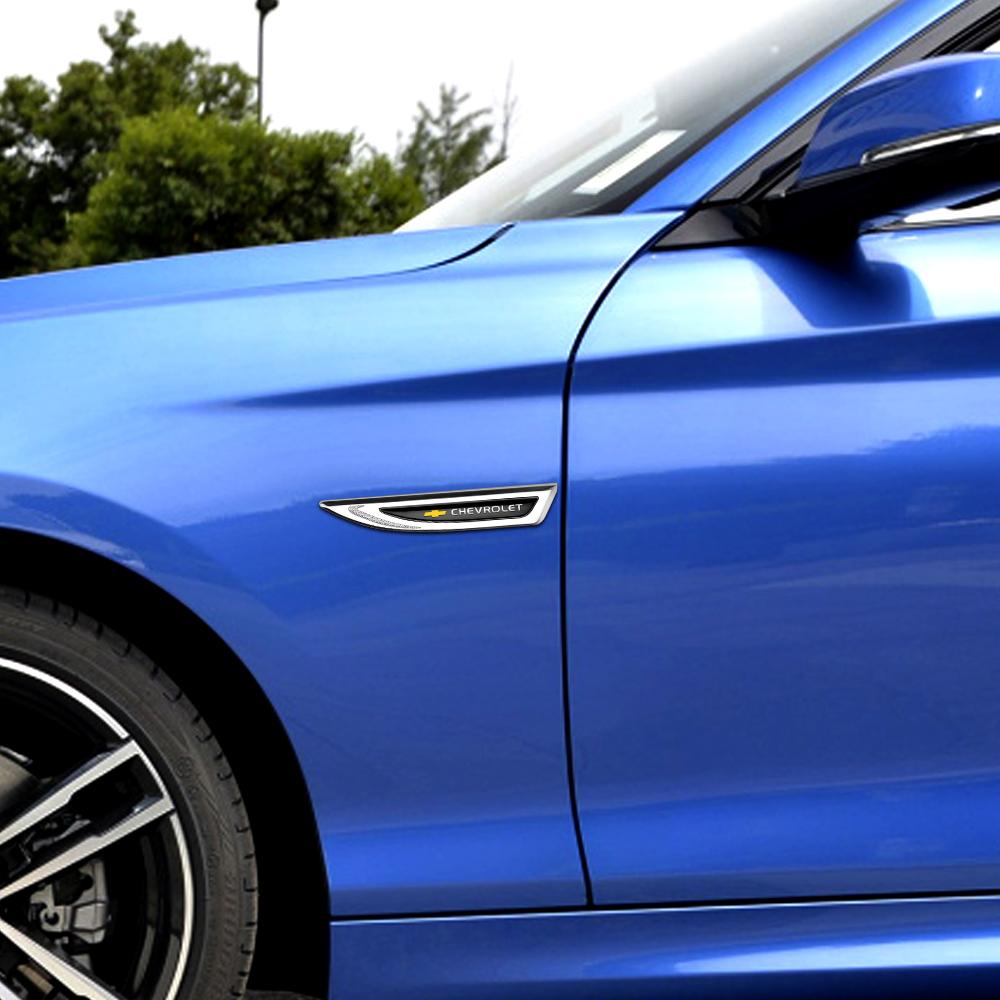 2026 Горячая Наклейка на Автомобиль 2 шт. Металлический Логотип Автомобиля Наклейка-Значок Нож на Крыло Автомобиля Для KIA Rio Soul K5 K3 Sportage Ceed Sorento