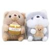 Charming Plush Animal Keychain Adorable Dog Cute Bunny Chick And Bear Doll