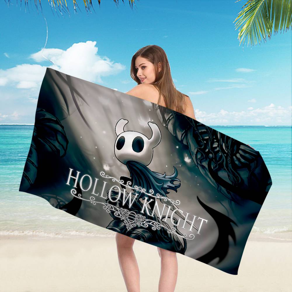Игровое полотенце H-Hollow Funny Knight Аниме Пляжное полотенце для плавания Мягкое впитывающее полотенце для лица Детские подарки для детей Путешествия Кемпинг Спортзал