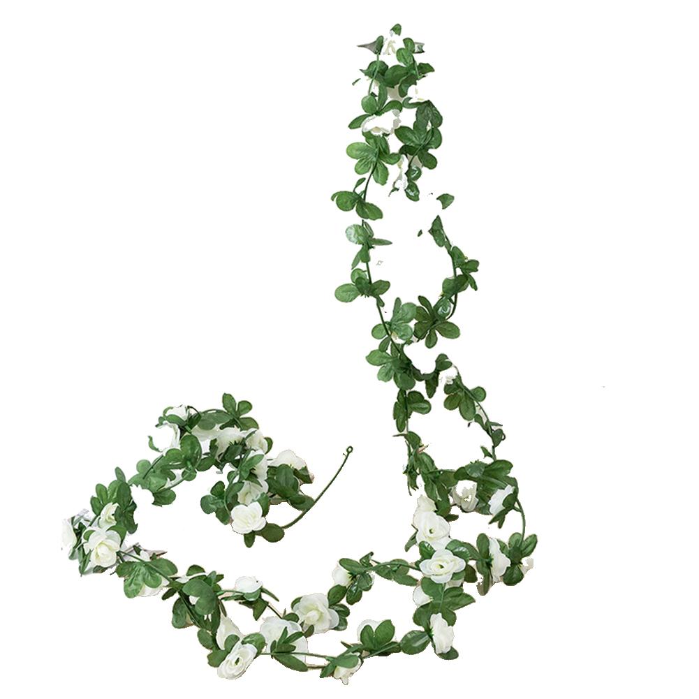 2.5 Meters Long Artificial Flowers Vine Rose DIY Wedding Decoration Wall Hanging Garland Rose DIY Wedding Decoration