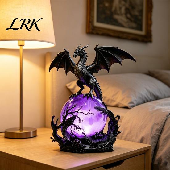 Фантастический Ночник-Дракон, Светодиодный Свет от USB, Декоративный Орнамент в Готическом Стиле, Лампа для Гостиной, Прикроватного Столика для Праздничной Атмосферы, Домашний Фонарь