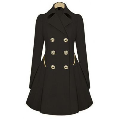 Куртка-тренчкот для поездок на работу средней и большой длины в европейском и американском стиле, женский плащ больших размеров