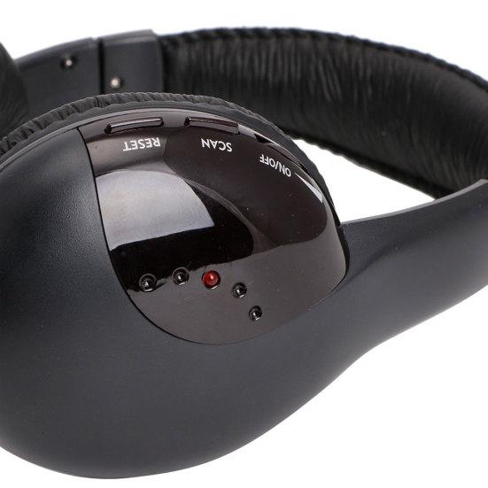 5 в 1 Hi-Fi FM-радио Беспроводные наушники Гарнитуры для ТВ DVD MP3 CD MP4 ПК