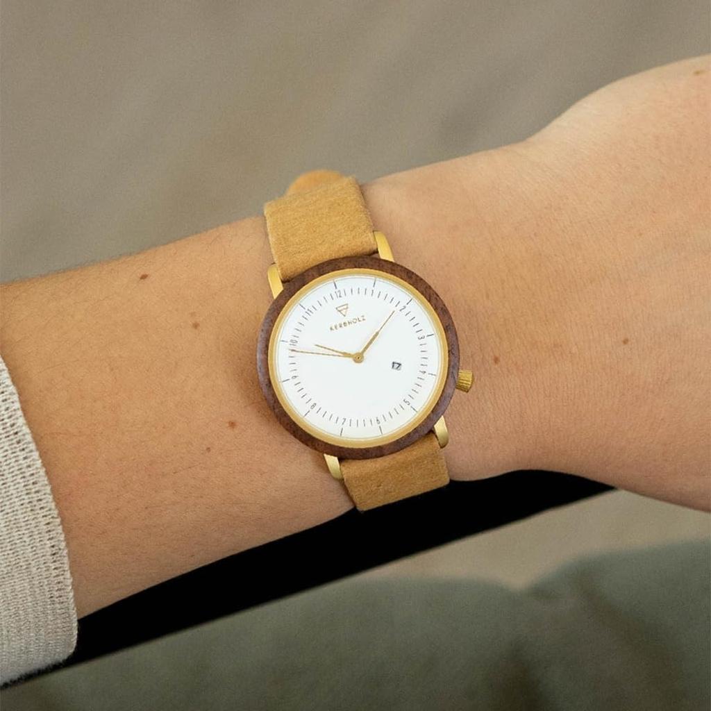 Curbholz немецкие оригинальные импортные женские часы MCAR7561, деревянные, дизайн, водонепроницаемые, продукт,