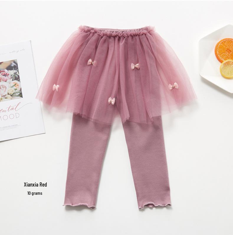 Юбка-брюки из сказочного тюля в корейском стиле для девочек, на весну/осень