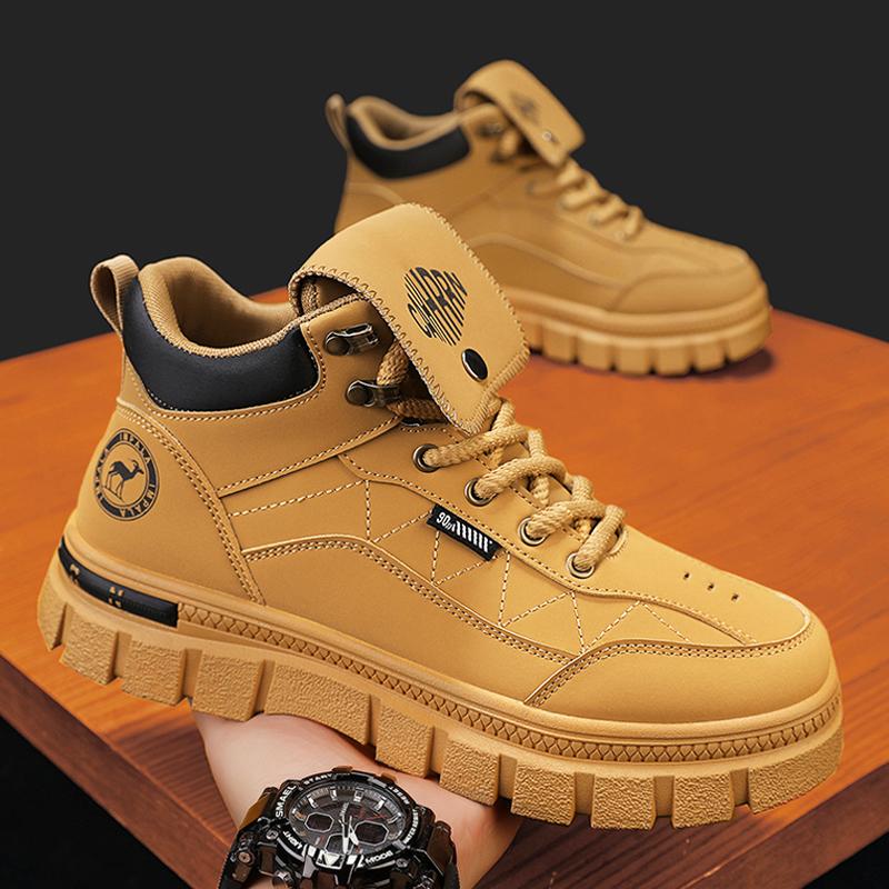 Fashion CYYTL Winter Mens Boots Casual Shoes Cowboy Combat Tactical Motorcycle Chelsea Ankle Work Outdoor Hiking Designer Luxury Leather