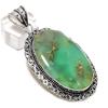 Chrysoprase Handmade 925 Sterling Silver Jewelry Pendant 2.64" u9H77