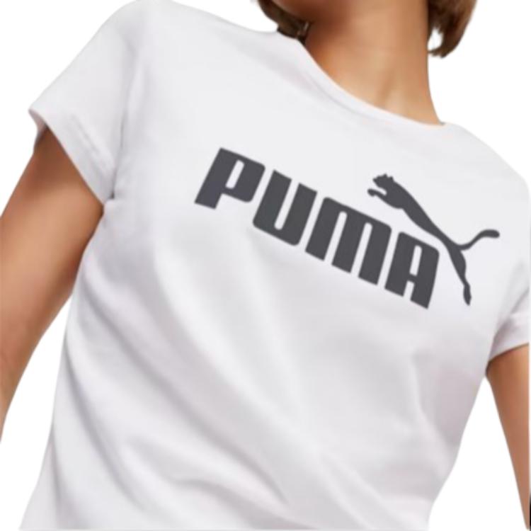 Puma Женская футболка с логотипом Essentials, белая 586295-02