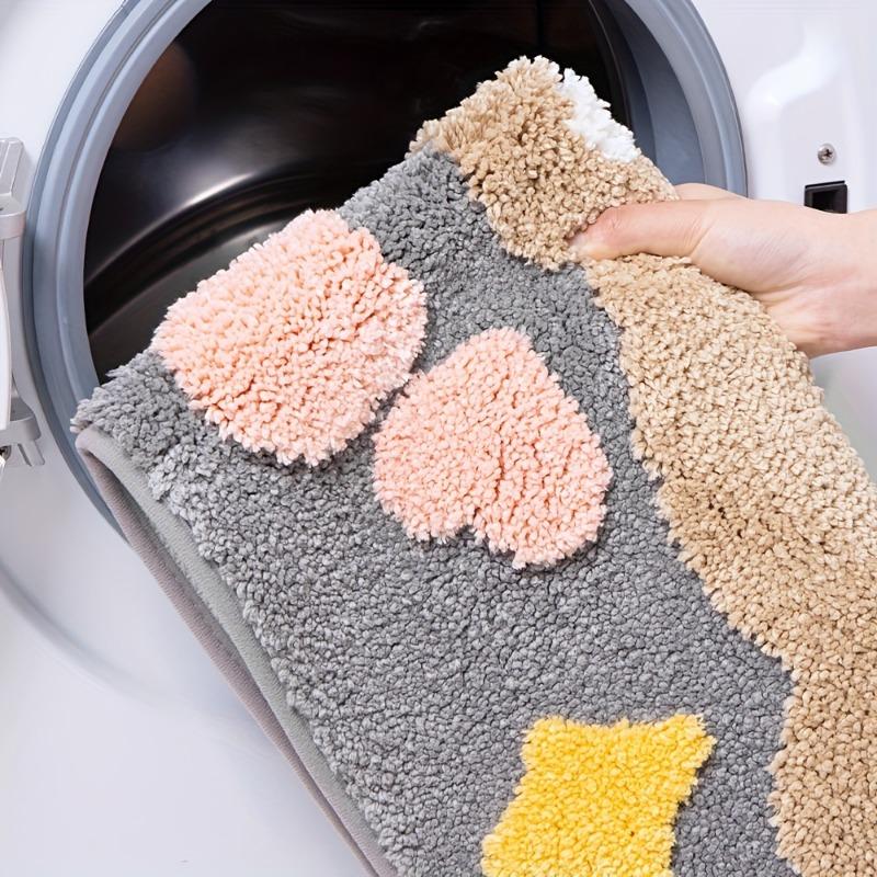 [Soft Absorbent Bath Rug] 1pc plush bear bath mat, non-slip & water-absorbent, for bath, sink and shower; great Xmas gift.