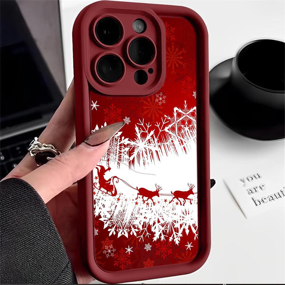 Мягкий чехол Sky Eye Ladder для Xiaomi 14T Redmi 12c 13c 14c Note 11 12 13 Pro 11s 12s Все модели Xiaomi Redmi Чехлы для телефонов NY37 Новый год Счастливого Рождества