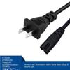 US-JP Standard Flat 8-Tail AC Power Cord for Table Lamp & Audio Adapter
