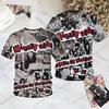 Рок-группа Motley Crue 3D-печать Футболка Мужчины Женщины Мода Хип-Хоп Повседневные Топы с Коротким Рукавом Футболки Мужская Одежда Детская Футболка
