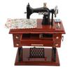 Музыкальная шкатулка в виде швейной машинки, музыкальная шкатулка с ручным приводом, винтажная швейная машинка, украшение для стола