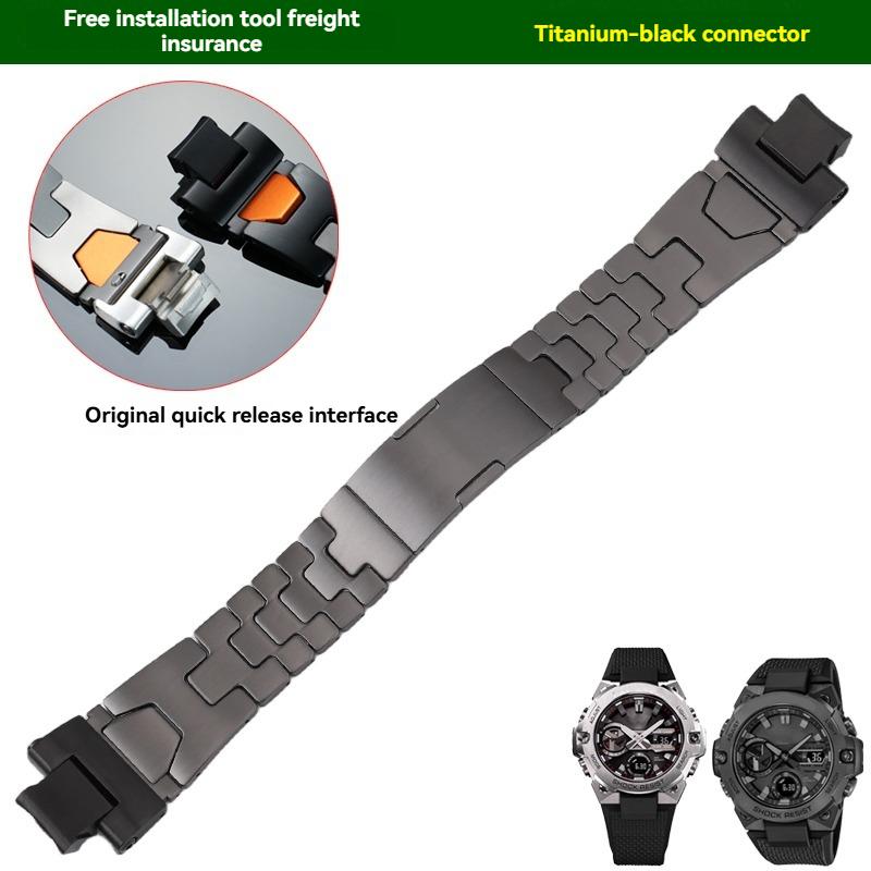 Для Casio G-SHOCK Steel Heart Серии GST-B400 Модные Модифицированные Металлические Часы из Нержавеющей Стали с Мужскими Аксессуарами