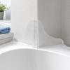 2pcs Acrylic Shower Splash Guard Clear Transparent Bathtub Water Blocker  For Kitchen Sink