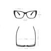 0 -0.5 -0.75 To -6.0 Blue Light Blocking Nearsighted Glasses For Women Spring Leg Cat Eye Minus Degree Prescription Spectacles