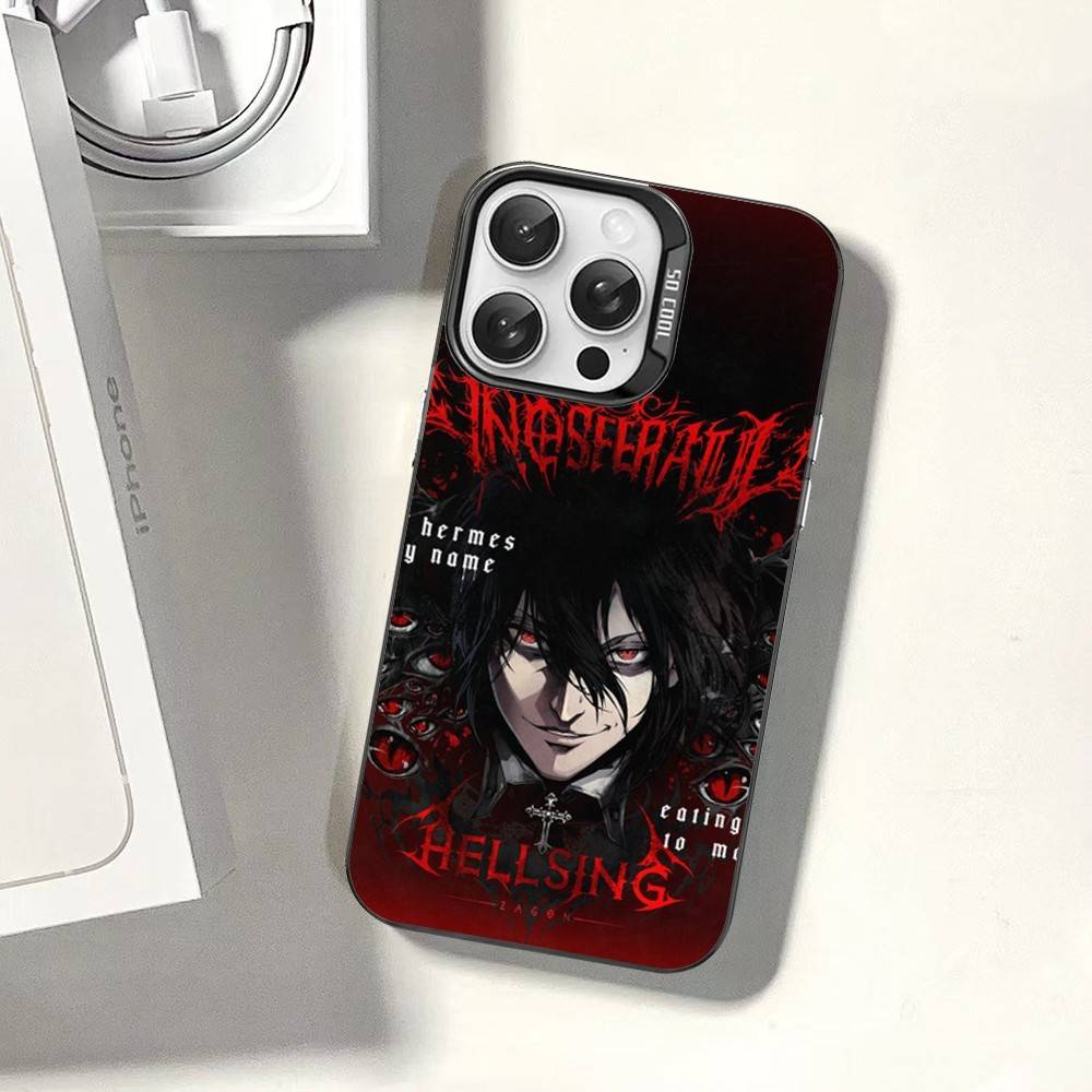 Чехлы для телефона Hellsing в стиле аниме ужасов для iPhone 17 16e 15 14 13 12 11 Plus Pro Max ProMax Цветные чехлы