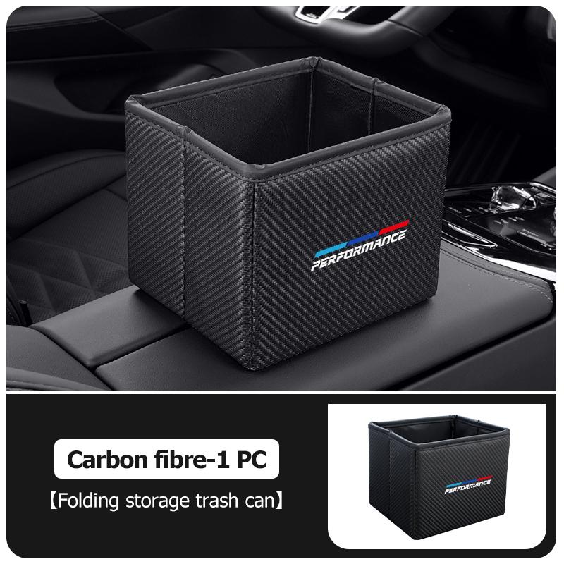 Car Folding Garbage Bin Storage Box Multifunctional Storage Box For BMW 1 3 5 Series G30 G32 G38 2021 2020 2019 2018 E46 E91