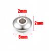 50-100Pcs 3-8mm Stainless Steel Spacer Beads Round Flat Charms Loose Beads for DIY Bracelets Necklace Jewelry Making Accessories