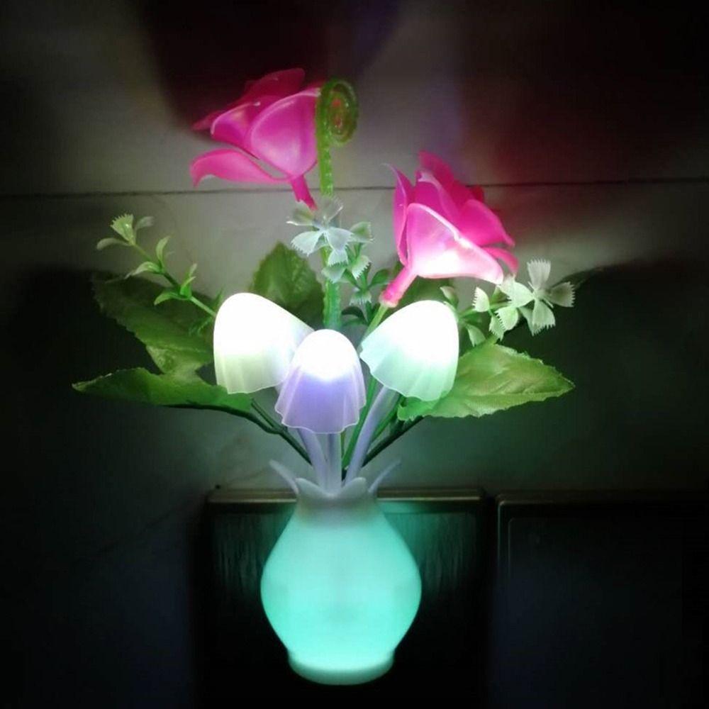 Rose 3D Light Floral Lamp LED Mushroom Night Lights Pomegranate Bottle Colorful Little Night Light