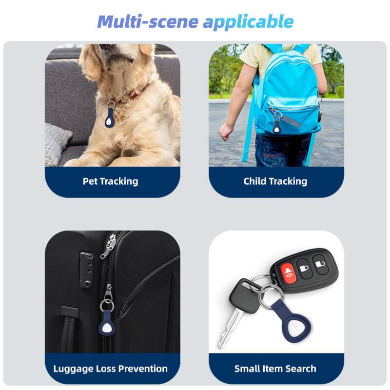 HdoorLink Waterproof Huawei Tag Tracking Device Protective Cover Anti Loss Dog Tracker Locator Silicone Portable Keychain for Huawei Tag Case