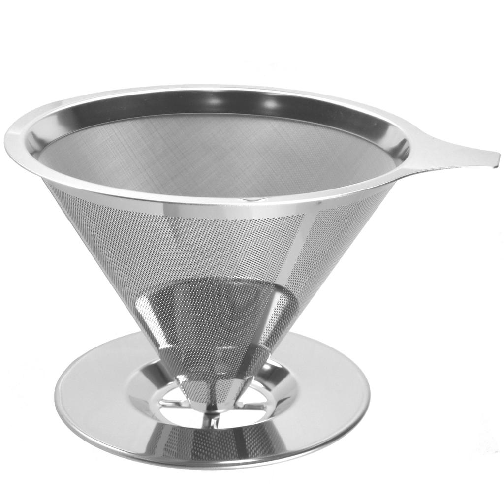 Kanda Paperless Coffee Dripper, Stainless Steel Double-Layer Ultra Mesh, 159071