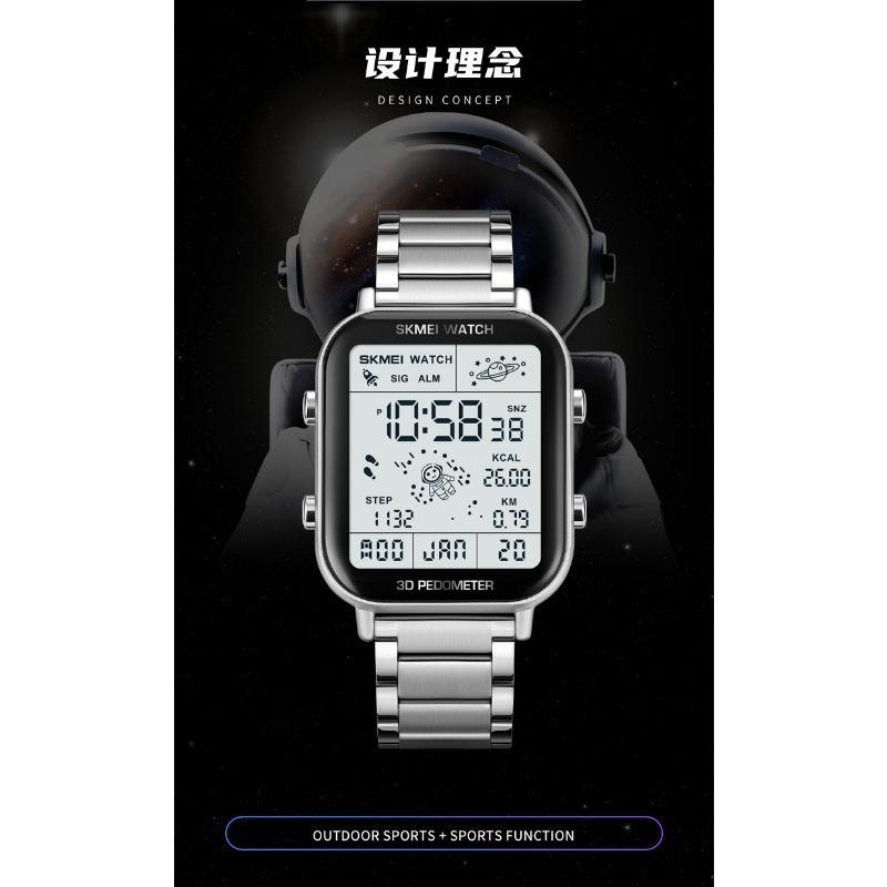 Skmei 1888 модные спортивные цифровые часы мужские секундомер обратный отсчет наручные часы календарь водонепроницаемые электронные часы