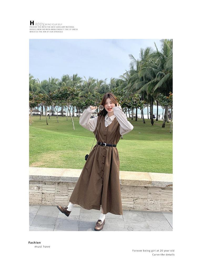 Комплект из французского ретро-жилетки и юбки Slim Fit 2025