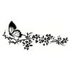 Flying Butterfly Flower Car Stickers Reflective Decal Waterproof Car Window Door Decoration Car Styling Vinyl Decal Accessories