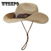 Женская соломенная шляпа Европейская и американская ковбойская соломенная шляпа для отдыха на открытом воздухе Защита от солнца