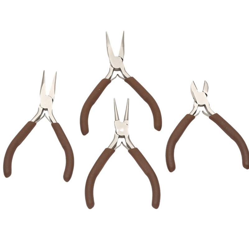 Плоскогубцы для ювелиров с конфигурацией двойного круглого наконечника для точной гибки петель и работы с проволокой