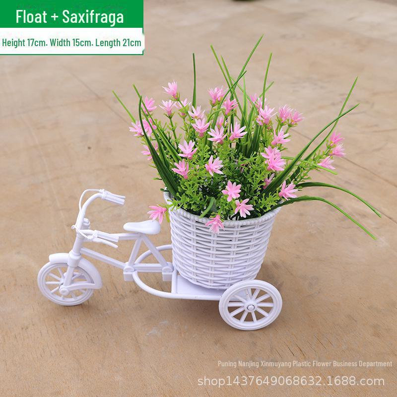 Комплект искусственных цветов для помещений: Маленькие украшения в горшках для украшения дома и автомобиля