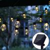 LED Solar Vintage String Lights - Outdoor Garden Transparent Ball Bulbs