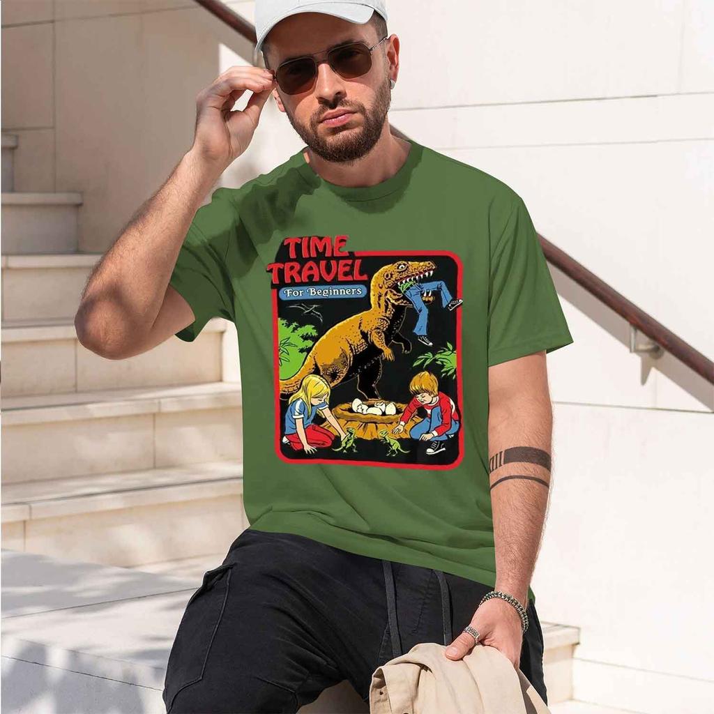 Time Travel for Beginners Graphic Print T-shirtsUnisex Casual T-shirt d Gothic Streetwear Couples Tee Shirt 2026 Model