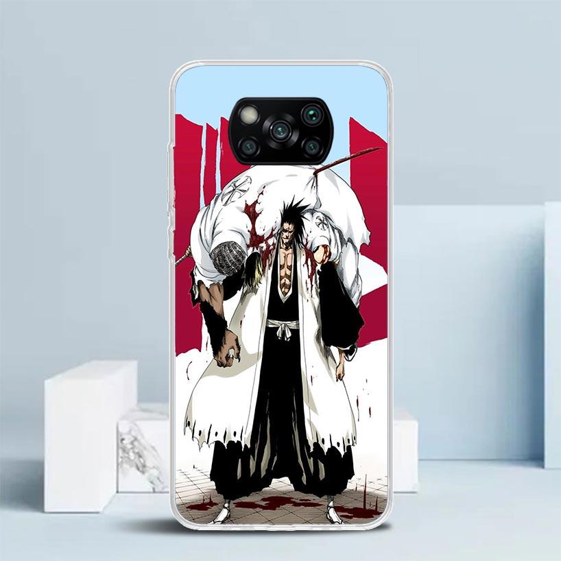 Чехол для телефона Bleach Zaraki Kenpachi для Xiaomi Poco F7 Ultra X5 X6 X7 Pro M7 Redmi 15C 15 13C 13 12C 12 10C 10 10A 9 9C 9A 9T