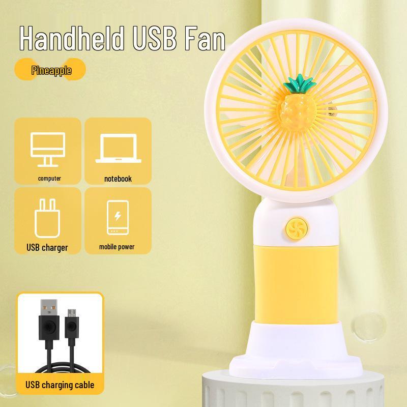 Handheld Mini USB Rechargeable Fan - Portable Gift for Students & Dorms