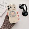 Candy Color Fold Love Heart Bracket Magnetic Case For iPhone 17 16 15 14 13 Pro Max Phone Back Cover Compatible with MagSafe