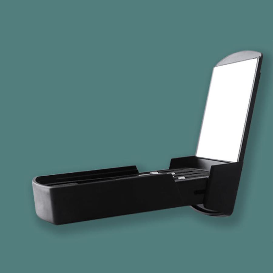 4 шт., пинцет для бровей, инструмент из нержавеющей стали, зажим для бровей, ящик для инструментов для красоты с зеркалом, набор для обрезки бровей