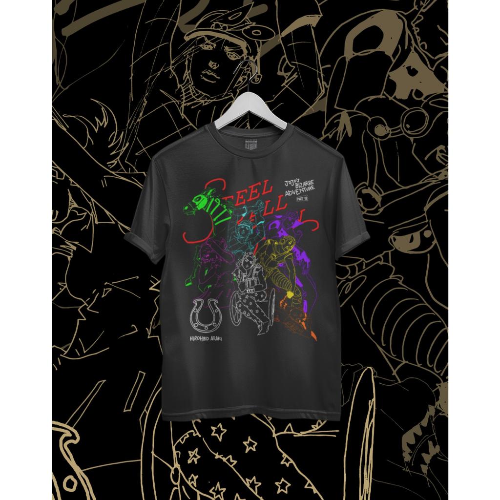JOJO Graphic T-shirt Men Women Japanese Anime Mange Oversized Streetwear Y2k Pure Cotton Short Sleeve Casual Loose High Quality Female Male Clothing