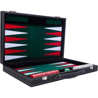 Нарды Deluxe 47 см х 38 см х 2,7 см pro. И досуг (зеленый/красный/белый)
