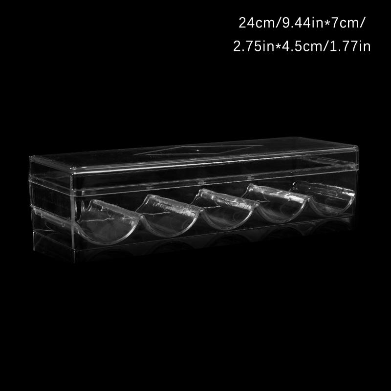 Прочный прозрачный акриловый лоток для покерных фишек, чехол для 100 фишек, держатель для коллекционных предметов, ремесло