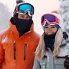 Теплый вязаный шарф Утолщенный плюшевый ветрозащитный зимний бафф для шеи Для холодной погоды Уличный спорт Лыжи Бег Мужчины Женщины Труба-шарф